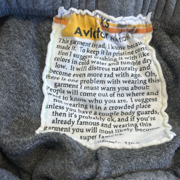 Aviator Nation colorful lightning bolt grey sweatpants - Picture 3 of 3